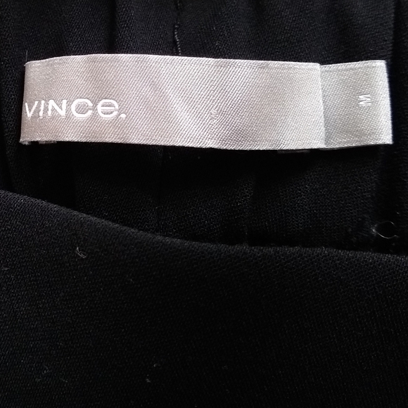 Vince Black Pull On Style Elastic Black Waist Pant - Picture 7 of 8